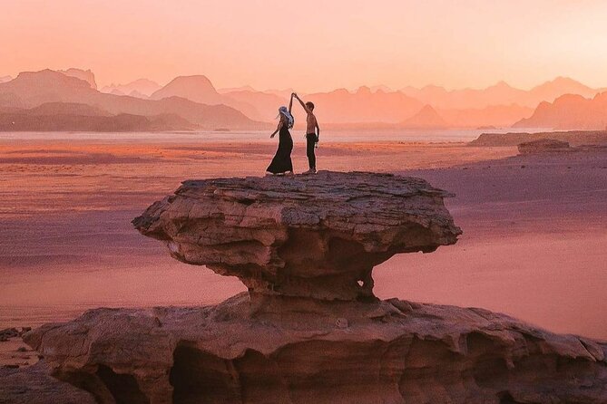 2-Day Private Guided Tour to Petra Wadi Rum & Dead Sea from Amman - Day 1 after Petra: Wadi Rum Protected Area safari, sunset, and your camp night