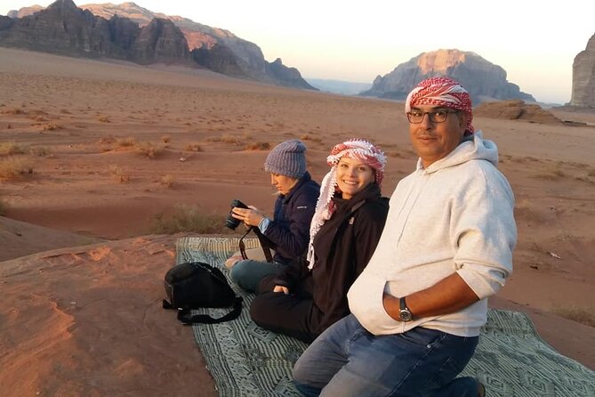 2 Day private tour from Amman to Petra_ Wadi Rum_ Aqaba Dead Sea - Day 1 evening in Wadi Rum, arriving around 5 PM