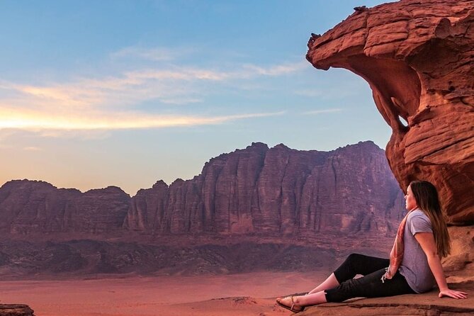 3 Day Private Tour from Amman to Madaba Dead Sea, Petra,Wadi Rum - Wadi Rum sunset and camp night: the change from monuments to stars