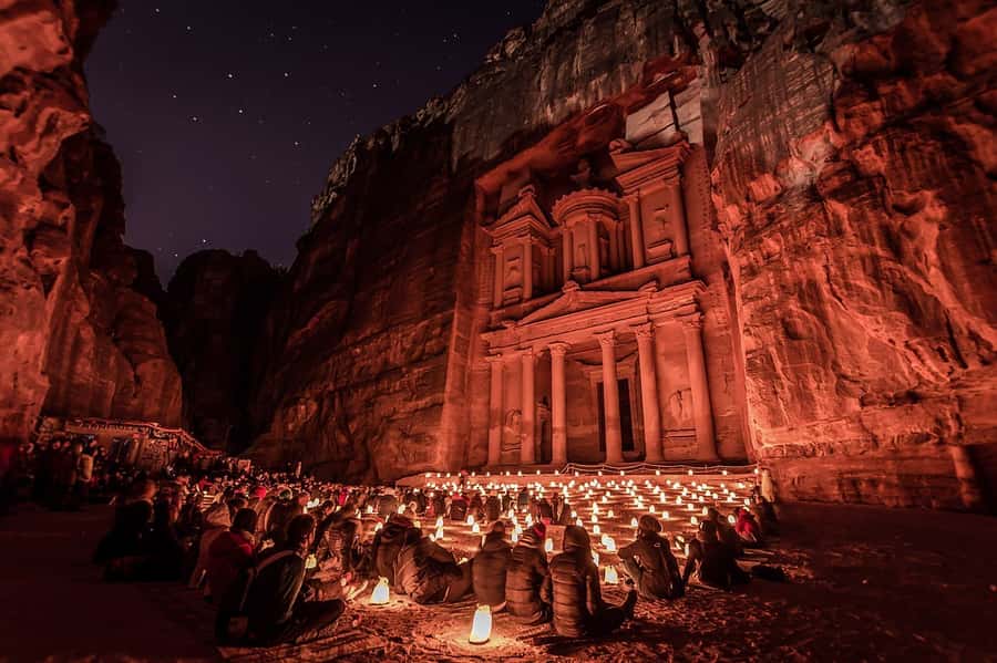 Amman: Petra by Night Tour with Optional Day Visit - Petra Light Festival: Optional Choice, Real Atmosphere