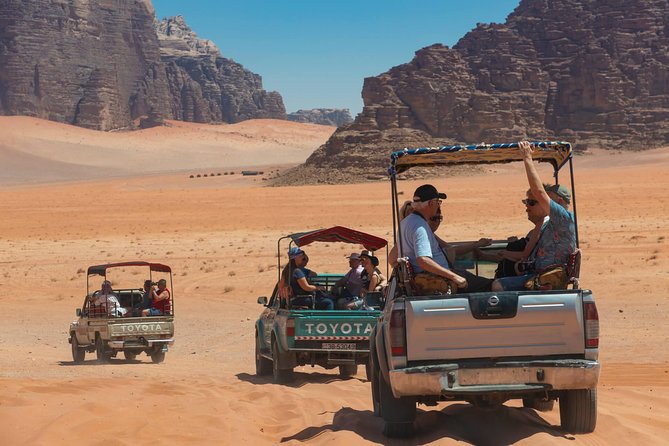 Best of Wadi Rum | Full day Jeep tour + Sleep under the stars | Pack all-in - Nabatean Temple and Nabatean Carvings: Where Detail Beats Speed