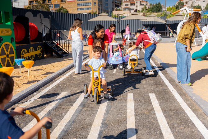 Discover Trax Jo Playground and Traffic Park Fun - Trax Jo in Amman: traffic play for kids, real courts for adults