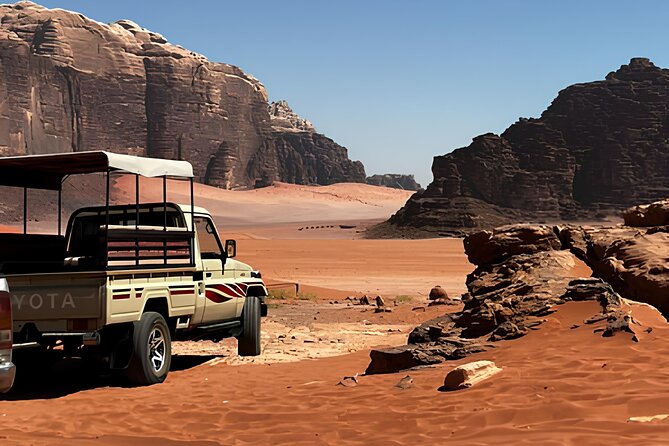 Discover Wadi Rum by 4x4 with a Bedouin guide - Lawrence’s Spring: a short stop that can include a camel ride