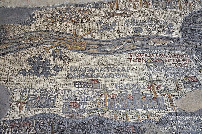 From Amman :Dead Sea ,baptism site,mount Nebo and Madaba Full day - Madaba and St. George’s Church: mosaics you can spot fast