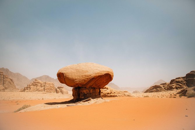 From Aqaba: Wadi Rum Desert Tour with taxi transfers from Aqaba - Red Sand Dune to Mushroom Rock: the big stops you will want to hit