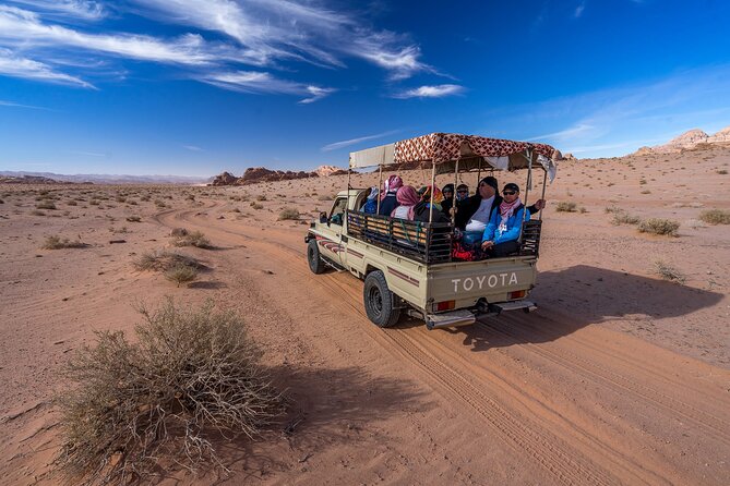 Full Day Jeep & Camel Tour No stay - Wadi Rum Protected Area to Al Ramal Red Sand Dune: Where the Color Show Starts