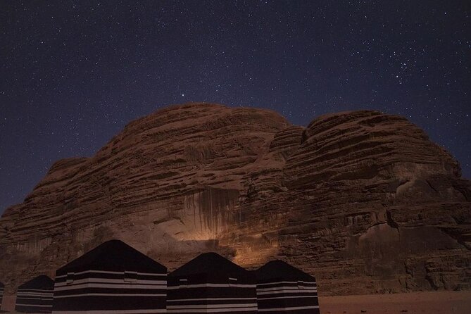 Full Day Jeep Tour and Overnight in Bedouin Camp with Meal - Traditional Bedouin lunch by fire, then Abu Khashaba Canyon peace walk
