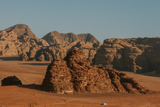 Full day Jeep Tour in Wadi Rum desert - Jebel Khazali Petroglyphs: Where Ancient Marks Meet Red Stone