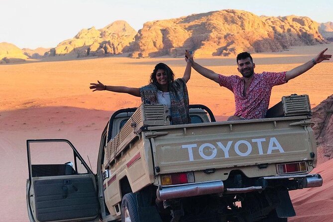 Full Day Jeep Tour in Wadi Rum Desert | Magic Bedouin Star - Wadi Rum Protected Area by jeep, plus a dune viewpoint like a giant 360 camera