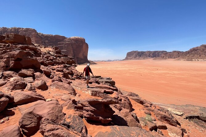Full Day Jeep Tour + Night Under the Stars - Entering the Wadi Rum world from Aqaba, with a clear start and finish