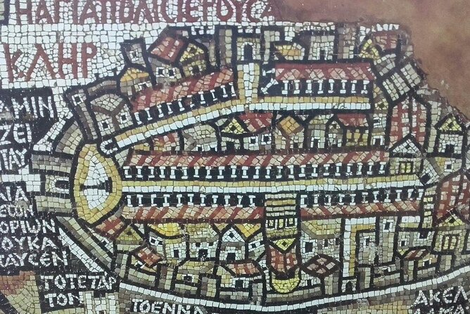 Full Day Tour in Baptism Site, Mount Nebo and Madaba - Madaba Mosaic Map: The 6th Century Floor That Shows Jerusalem