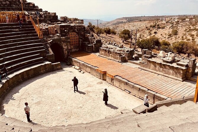 Full day Tour Jerash، Ajloun and Um Qais from Amman - Umm Qais (Jadara): West Theatre, Basalt, and That Big-View Calm
