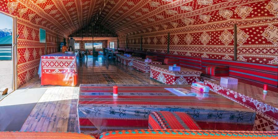 half day jeep tour &one night stay & all meals - Starting at Wadi Rum Quiet Village Camp Park, then straight into the desert