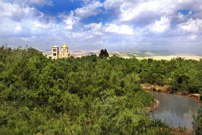 One Day Tour Madaba, Mt. Nebo, Baptism Site and Ma'in Hot Springs - Madaba’s St. George Church mosaic map: small stop, big meaning