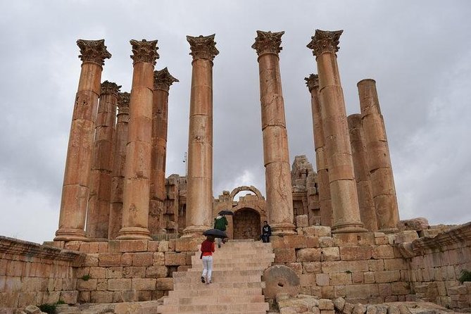Private Day Trip to Jerash, Umm Qais and Ajloun Castle from Amman - Umm Qais: the Roman ruins with a horizon line