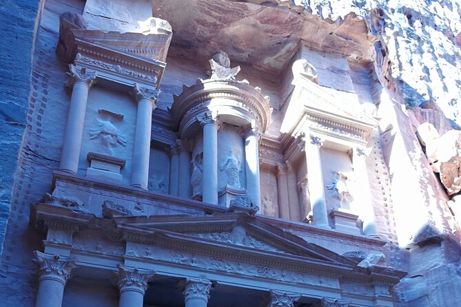 Private Petra Back Entrance Tour with Guide . - Stop 3: Royal Tombs Views Over the Amphitheatre