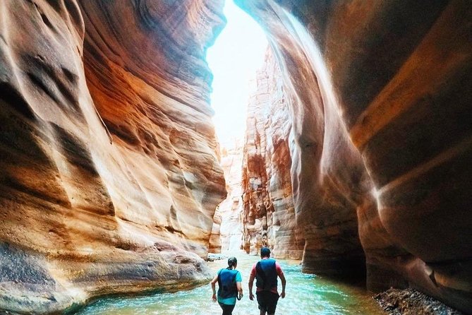 Wadi Al Mujib Adventures From Amman, QAI Airport, Deadsea or Madaba - The full plan at Mujib Bridge: what the 2 km Siq Trail actually feels like