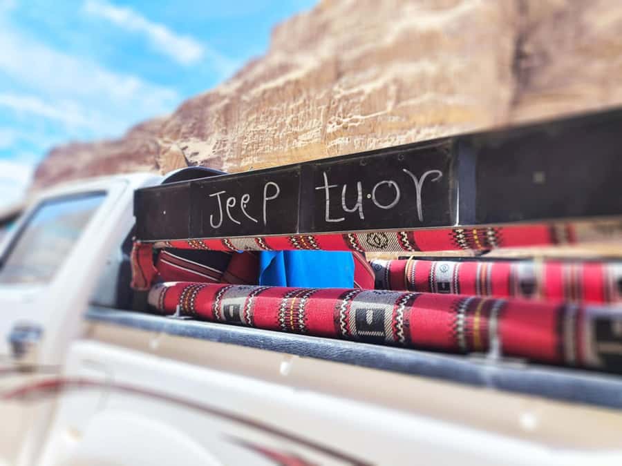 WADI RUM: ALL DAY JEEP TOUR with overnight and full meals - Pickup options at Wadi Rum Visitor Center or Rest House