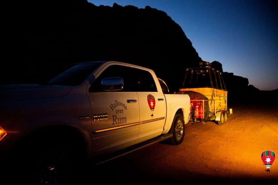 Wadi Rum: Balloons Over Rum - Early morning pickup from your Wadi Rum camp