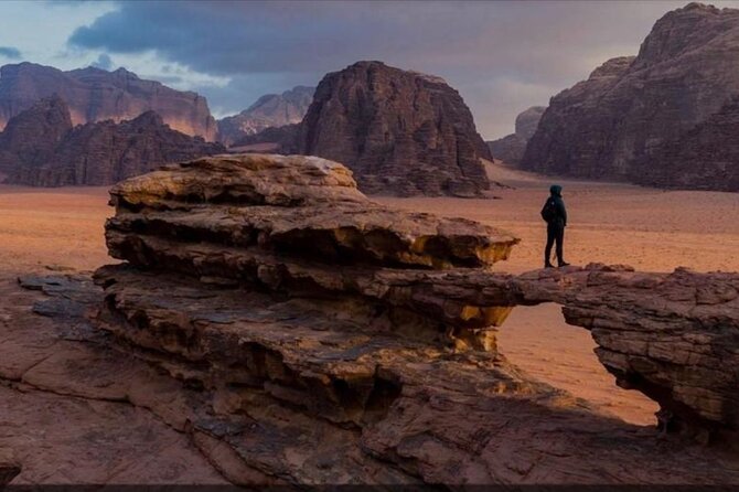 Wadi Rum Full Day Jeep Tour + Overnight in Bedouin Camp & Dinner - White Desert and the big-arch moments at Um Frouth