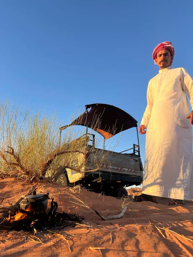 Wadi Rum:Full Day Tour Lunch Sand boarding Camel Ride Sunset - Lawrence Spring and the inscriptions stop