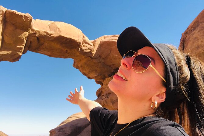 Wadi Rum Mountain Hike & Climb: Burdah, with a bridge at the top! + tour & Lunch - How the Umm Fruth Bridge adds variety without draining you