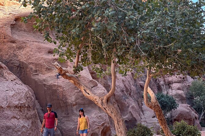 Wadi Rum Short Tours - Little Rock Arch and the sweeping views over Wadi Rum